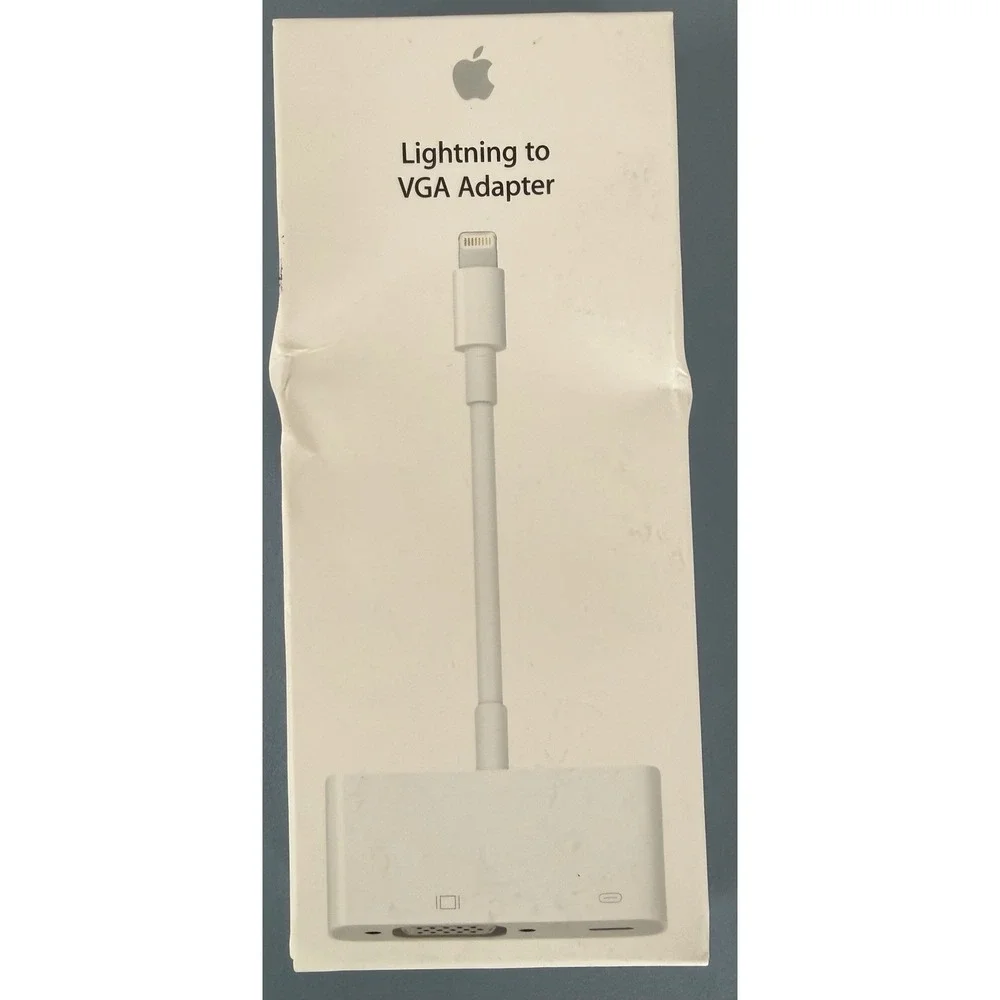 Apple Lightning to VGA Adapter White Lightning to VGA Female Connector